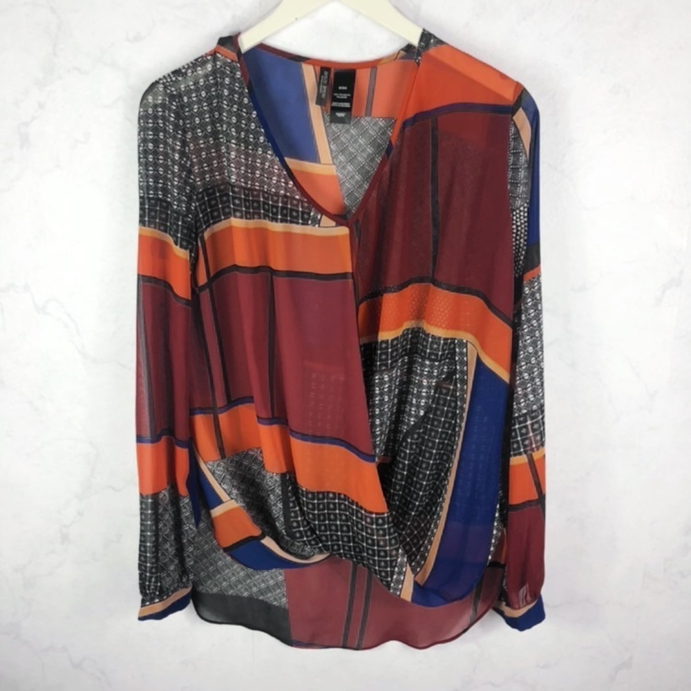 [Bisou] Sheer Printed Blouse